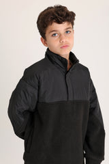 High Pile Black Sweetshirt