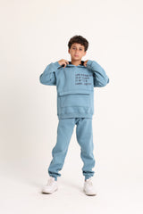 Sleeve Pocket Petrol Blue Pajama