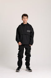 Soft Plat Track Suit Black Set