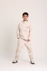 Soft Plat Track Suit Beige Set