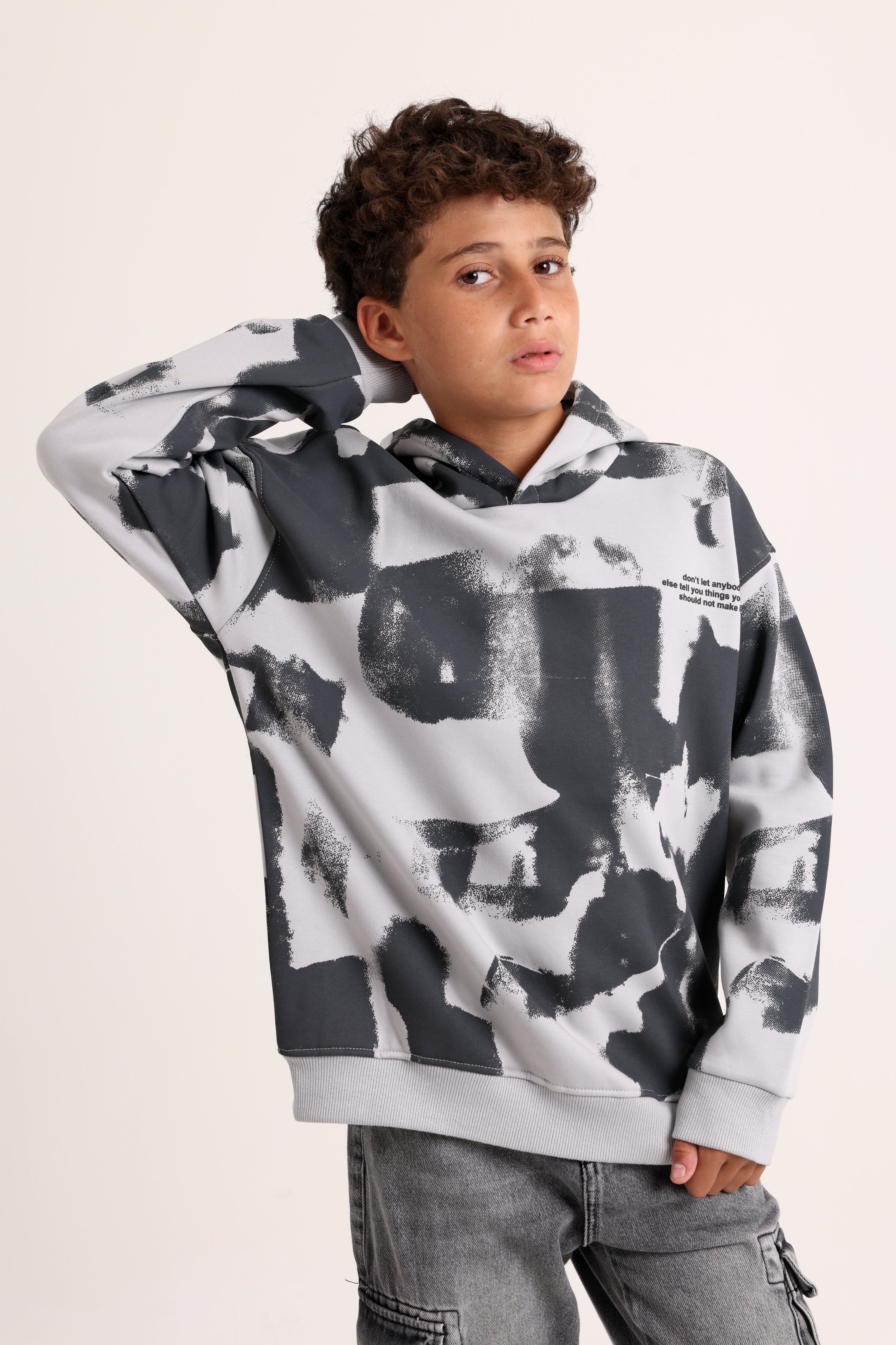 Printed Tye Dye Sweetshirt