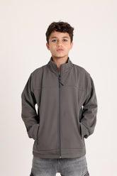 Softshell Zip Gray Jacket