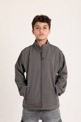 Softshell Zip Gray Jacket