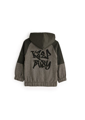 Keep Busy Back Print Hoodie