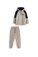 Soft Polar Two-Tone Hoodie Set