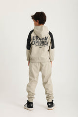 Soft Polar Two-Tone Hoodie Set
