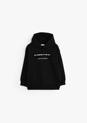 Front Patch Hoodie - Black
