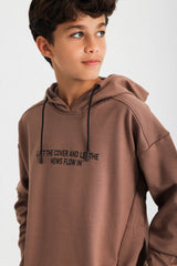 Headline Maker Hoodie - Brown