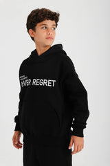 Never Regret Hoodie PJ - Black