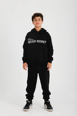 Never Regret Hoodie PJ - Black