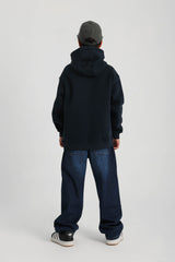 Navy Graphic Hoodie