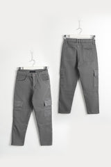 Cargo Gabardine Dark Gray Pants