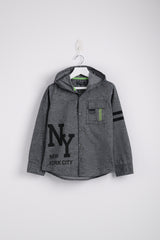 New York City Full Sleeve Shirt - Dark Black