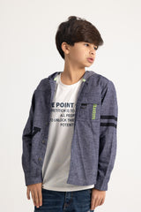 New York City Full Sleeve Shirt - Dark Blue