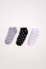 Boys’ Cotton Socks Pack – Star Print Assorted (3 Pairs)