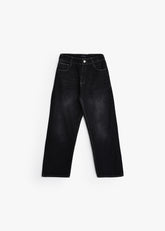 Straight-Leg Jeans - Black