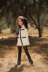 White & Black Elegant Dress