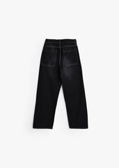 Straight-Leg Jeans - Black