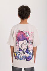Anime Teen T-shirt - Light Gray