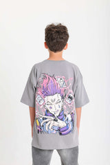 Anime Teen T-shirt - Gray