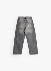 Straight-Leg Jeans - Light Gray
