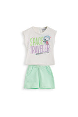 Space Travellet Baby Girl Set