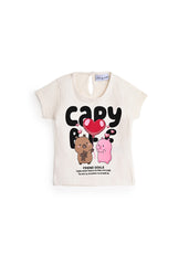 CAPY BFF Baby T-shirt - Offwhite