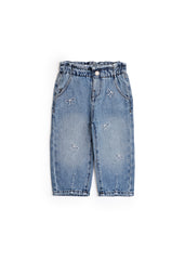 Bow Relaxed Baby Girl Light Denim