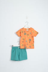 Lion Surfer Infant Set - Orange