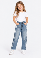 Fringe-Side Denim - Jeans