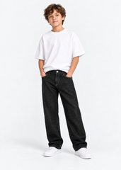 Straight-Leg Jeans - Rinse Black