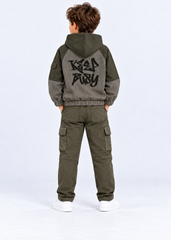Keep Busy Back Print Hoodie