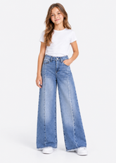 Front-Seam Wide-Leg - Jeans