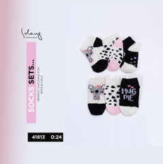 Infant Black & White Socks / Pack of Three