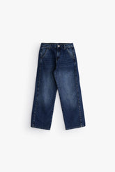 Relaxed Curved Denim -Dirty