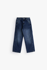 Relaxed Curved Denim -Dirty