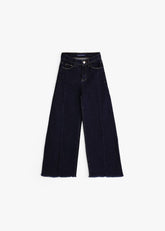 Front-Seam Wide-Leg - Rinse Blue