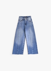 Front-Seam Wide-Leg - Jeans