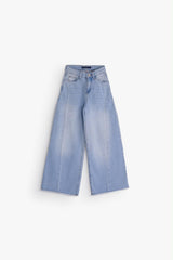 Front-Seam Wide-Leg - Light Blue