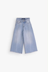 Front-Seam Wide-Leg - Icy Blue