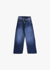 Faded Wide Leg Denim - Jeans