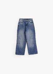 Relaxed Fit Panel Denim - Jeans
