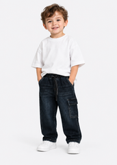 Infant Sided Pocket Dark Denim