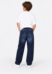 Straight-Leg Jeans - Dark Blue