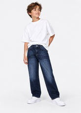 Straight-Leg Jeans - Dark Blue