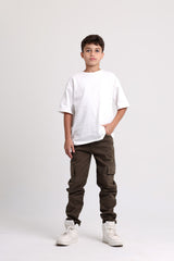 Cargo Gabardine Olive Green Pants