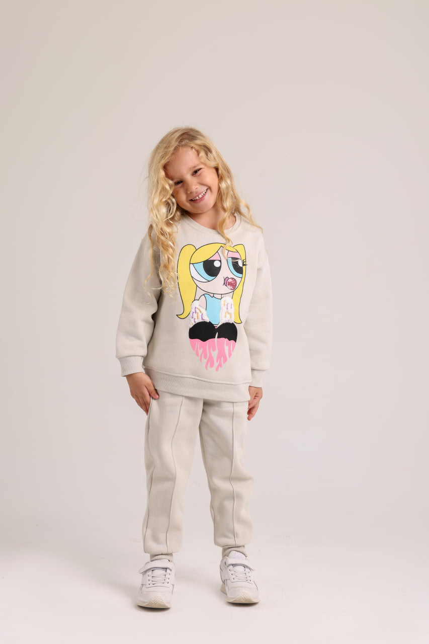 Power Puff Girl Beige Pajama