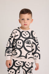 Emoji Faces Beige Pajama