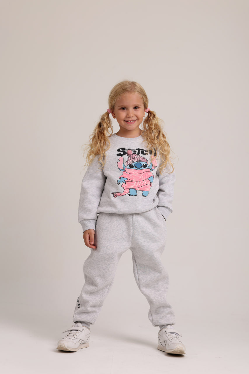 STITCH With Scarf Gray Pajamas