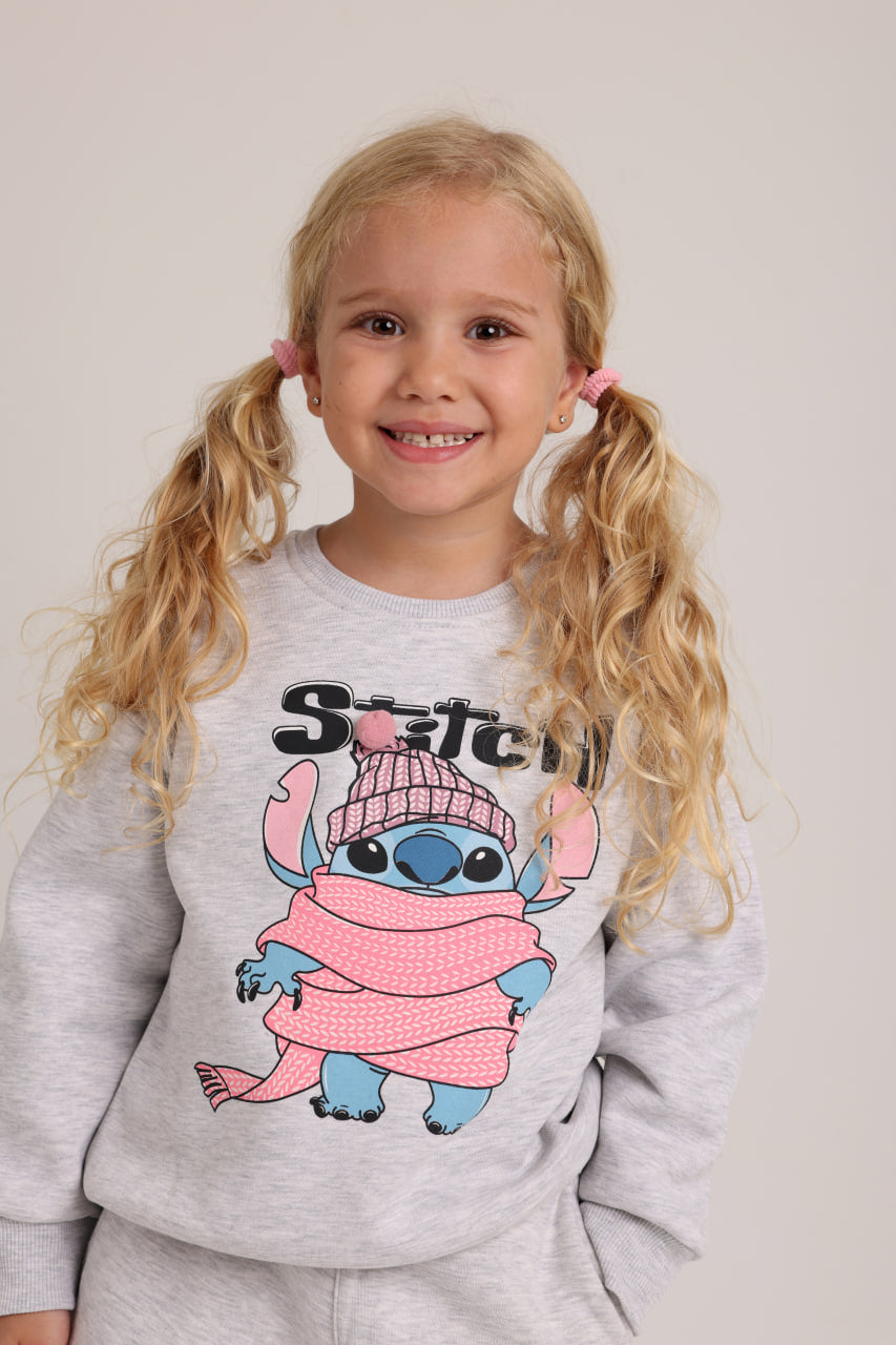 STITCH With Scarf Gray Pajamas